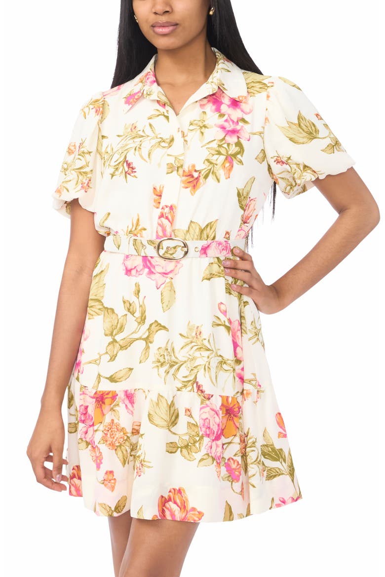 Belted Shirtdress, Alternate, color, NEW IVORY