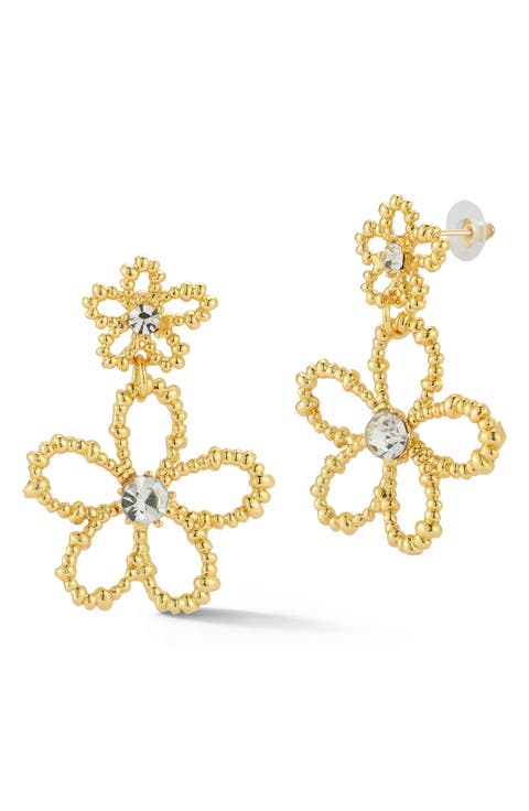Flower Drop Earrings