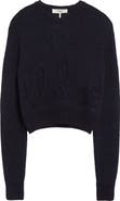 Chloé Raised Logo Alpaca & Silk Sweater