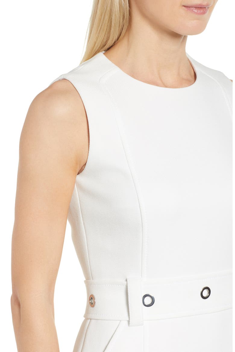Duleama Compact Twill Dress, Alternate, color, VANILLA LIGHT