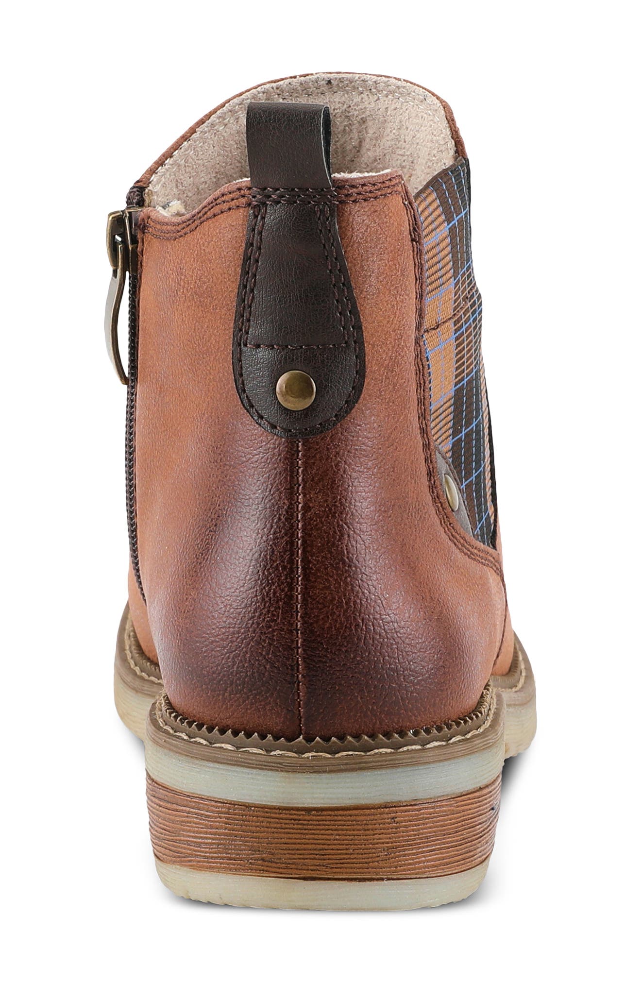 Nonia Water Resistant Chelsea Boot, Alternate, color, BROWN
