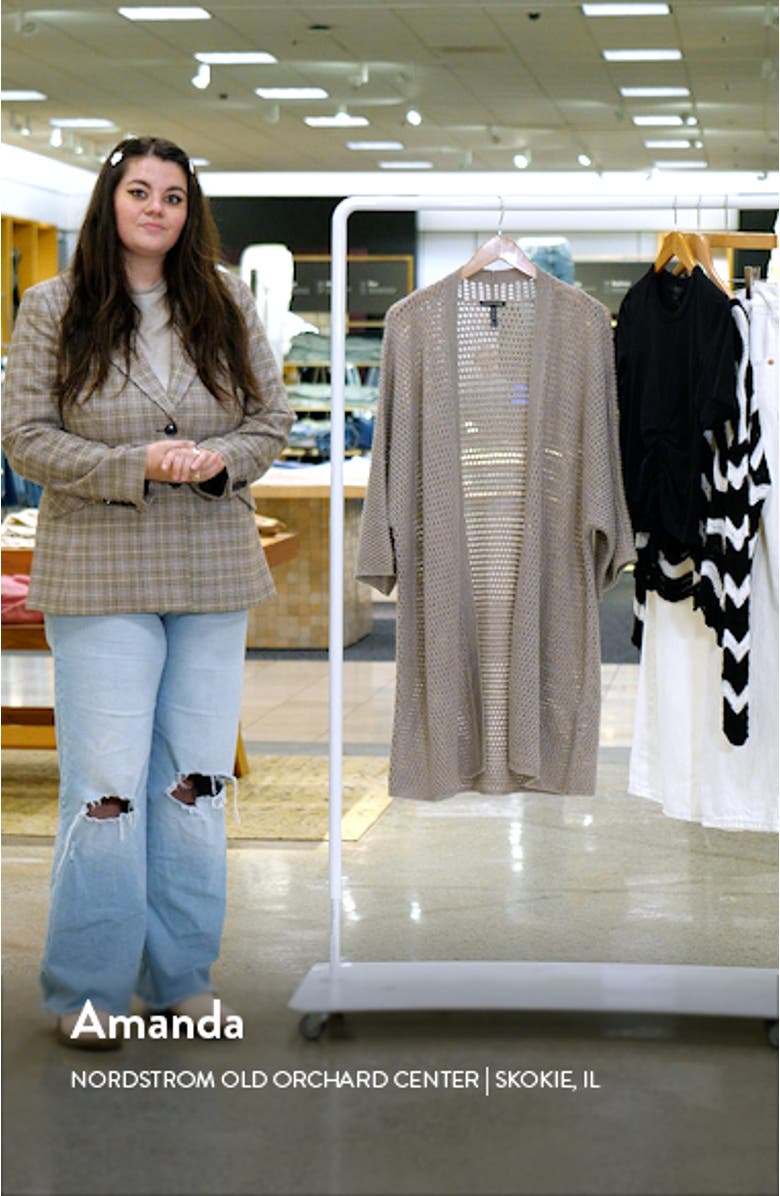 Open Stitch Longline Wool Cardigan, sales video thumbnail