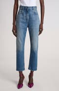 Valentino Garavani Vgold Crop Straight Leg Jeans