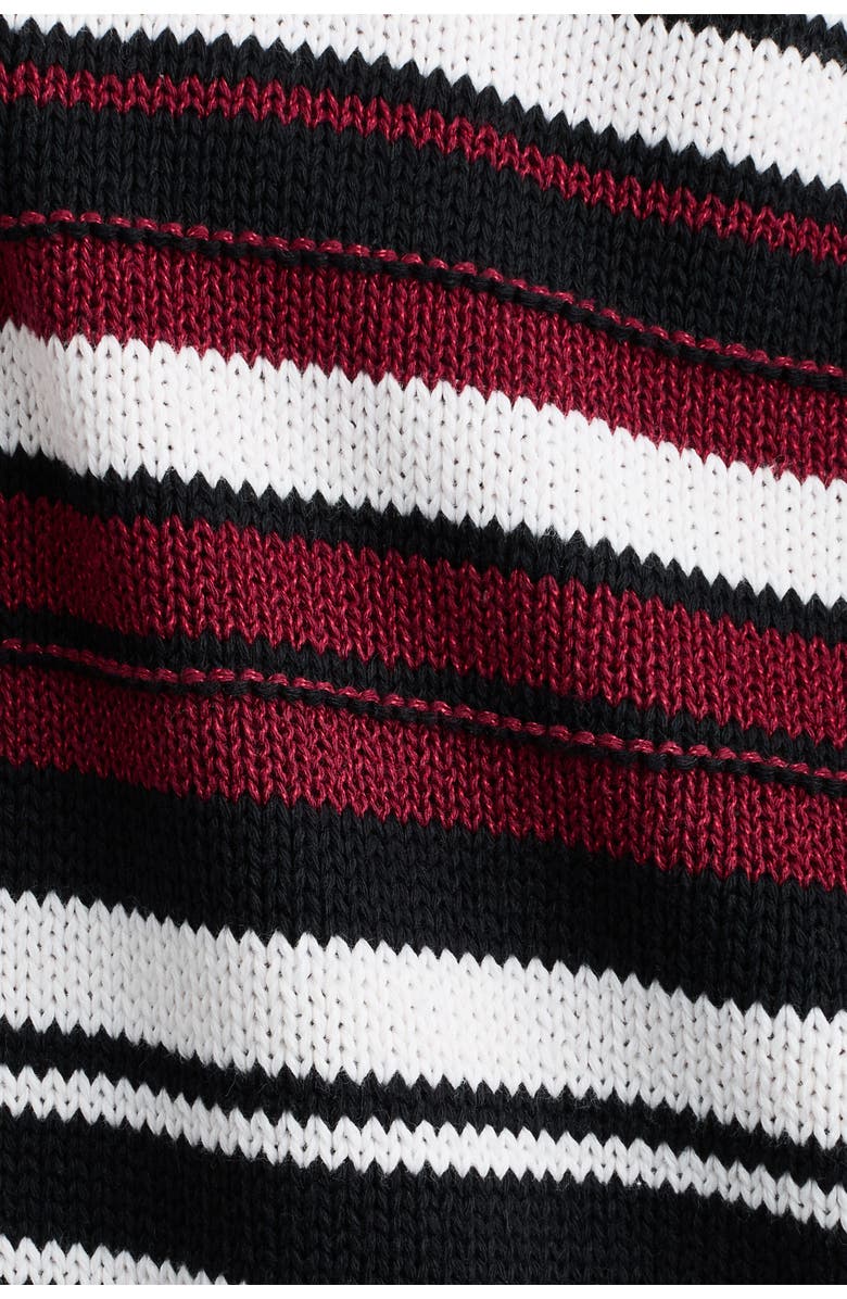H&M Short-sleeved Jumper, Alternate, color, Navy Blue/Striped