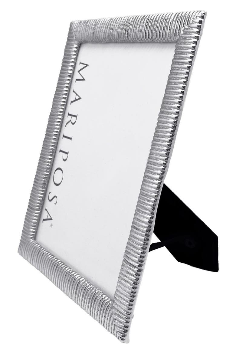 Woven Texture 5 x 7-Inch Picture Frame, Alternate, color, SILVER