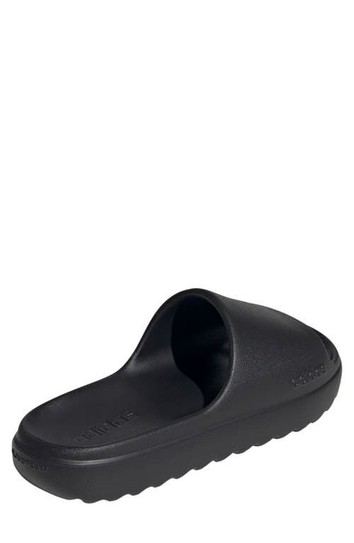 Adidas Originals Adidas Adilette Lumia Slide Sandal In Black/black/black