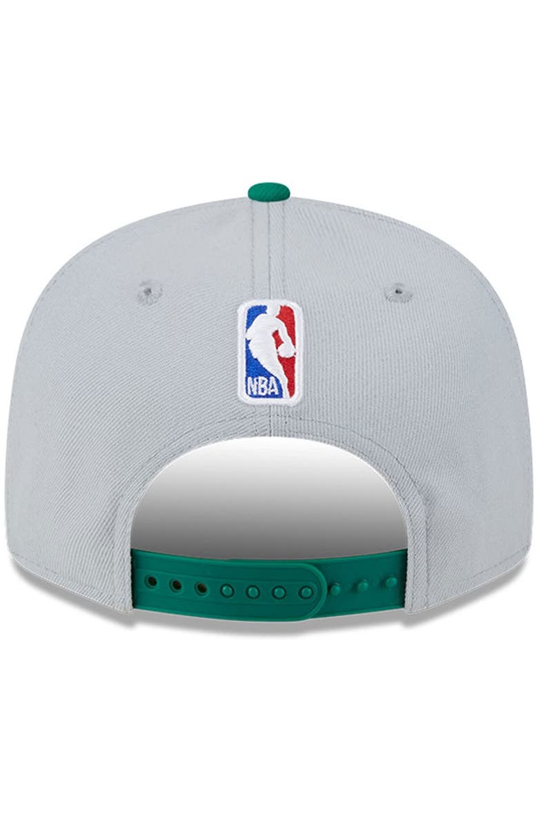 New Era Men's New Era Gray/Kelly Green Boston Celtics Tip-Off Two-Tone 9FIFTY Snapback Hat, Alternate, color, Gray