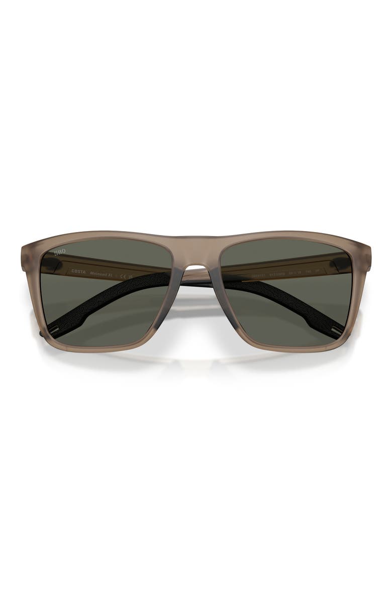 Mainsail XL 59mm Polarized Square Sunglasses, Alternate, color, MATTE BROWN SMOKE / GRAY 580G