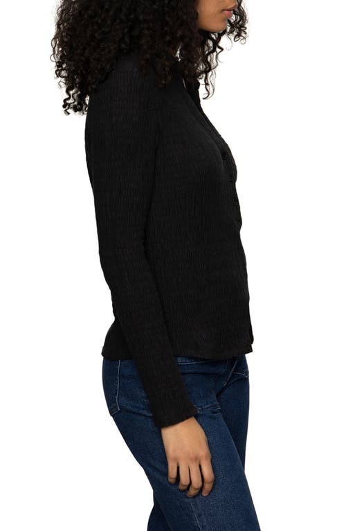 Sanctuary Texture Top In Black