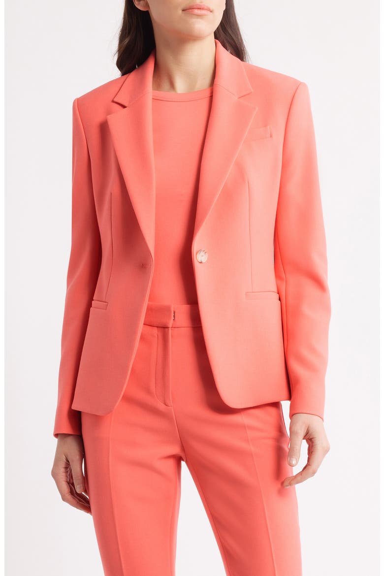 Jia One-Button Blazer, Main, color, DK PNK