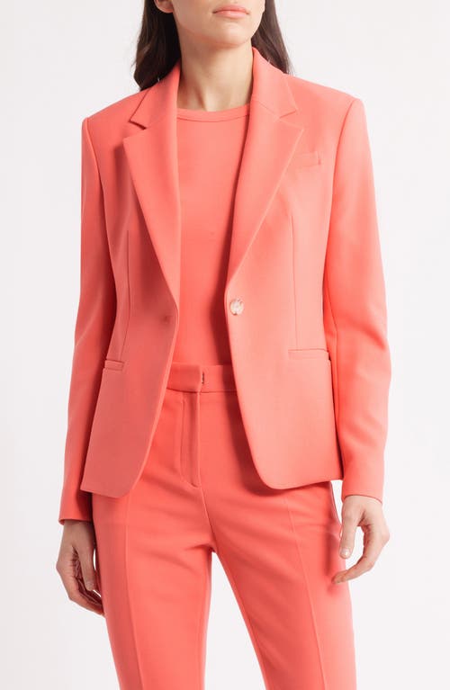 Hugo Boss Boss Jia One-button Blazer In Calypso