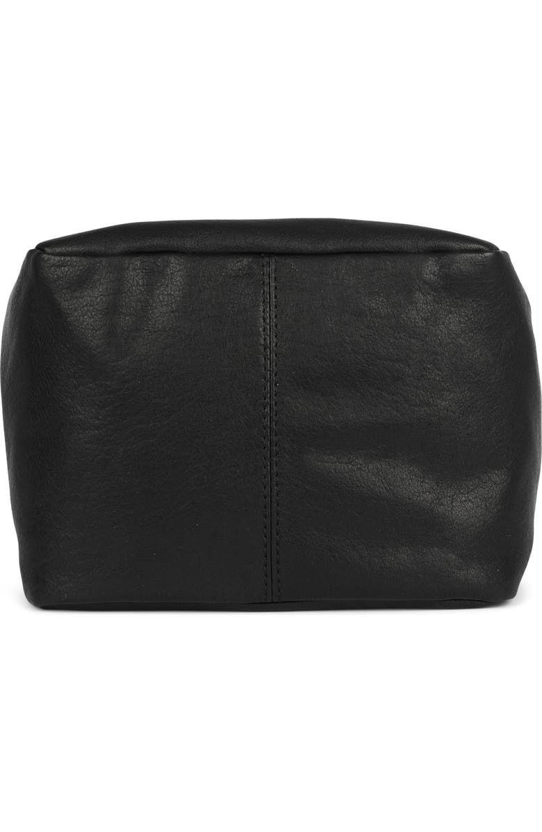 Jeffrey Campbell Boxed-Up Leather Crossbody Bag, Alternate, color, Black