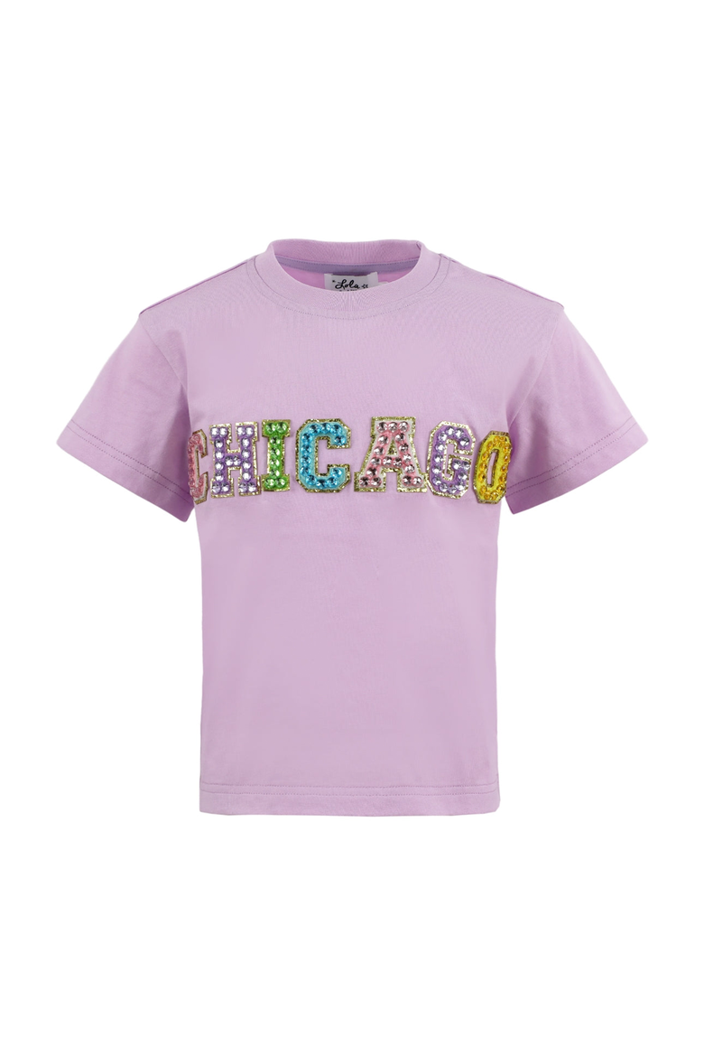 Rainbow Chicago Gems T-shirt, Main, color, Purple