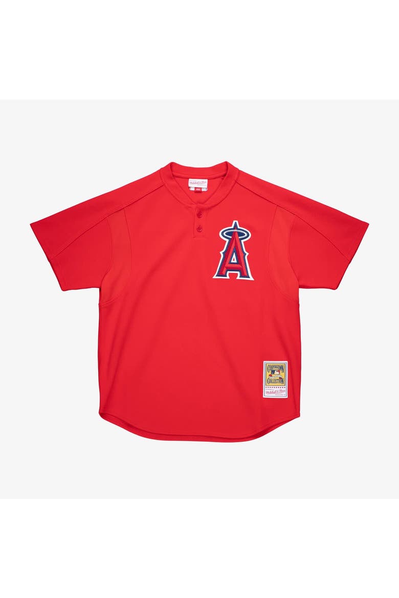 Men's Mitchell & Ness Vladimir Guerrero Red California Angels Authentic Batting Practice Jersey, Main, color, Red
