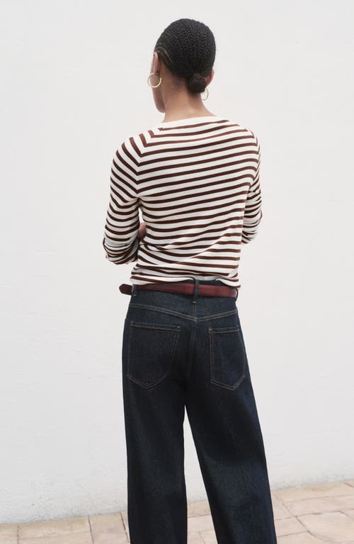 Mango Raglan Sleeve Cotton Blend Sweater In Multi
