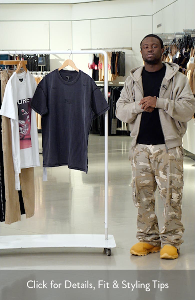 Textured Inside Out Graphic T-Shirt, sales video thumbnail