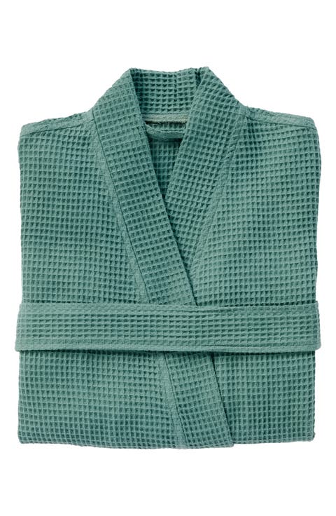 Gender Inclusive Waffle Weave Organic Cotton Robe