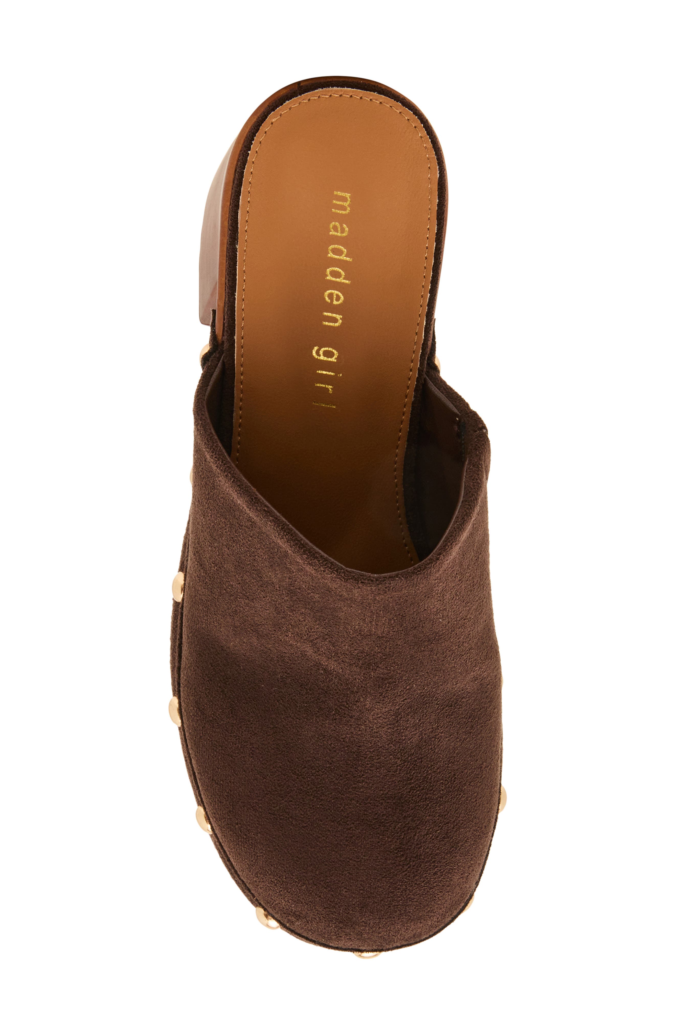 Austinn Platform Clog, Alternate, color, DARK BROWN FAB