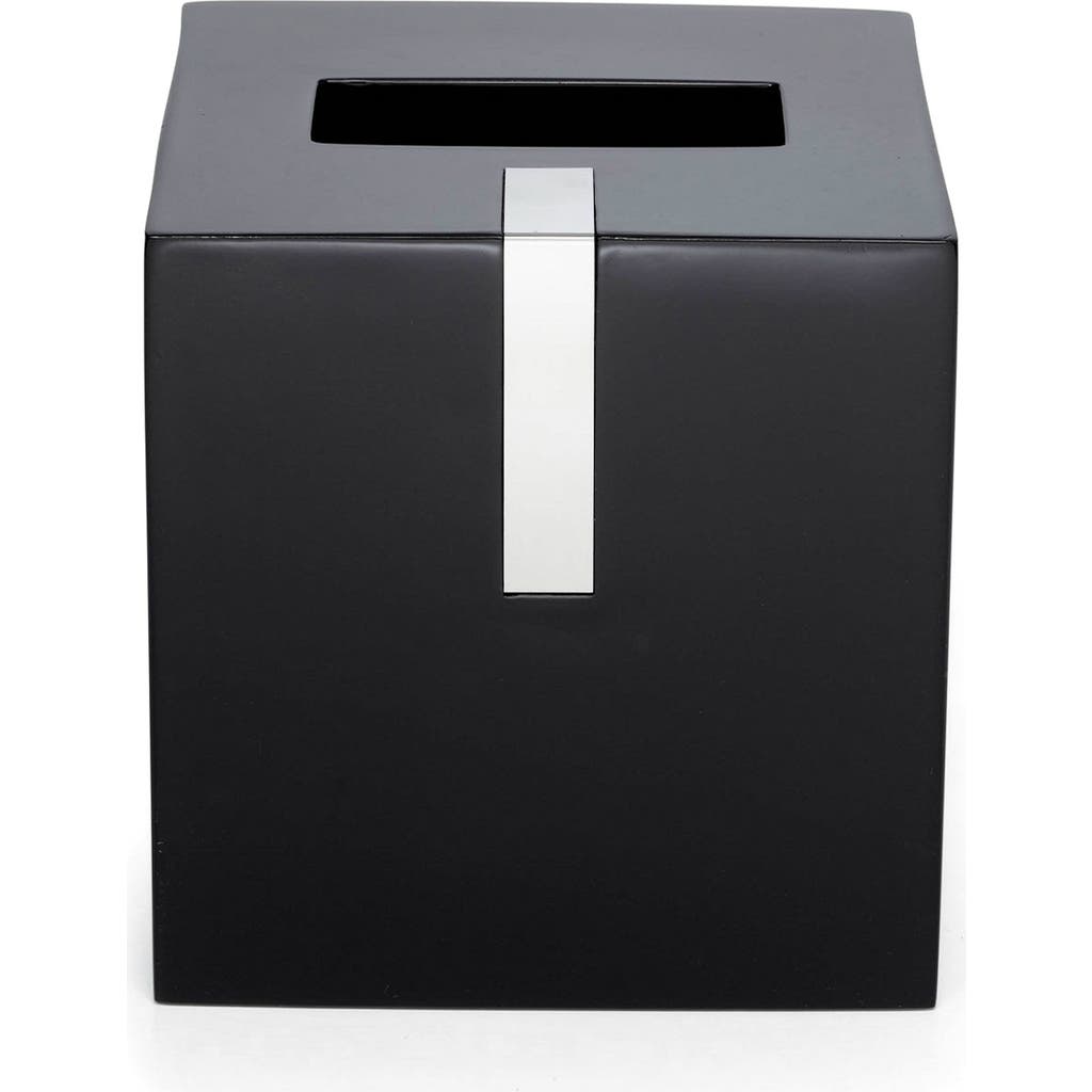 Roselli Trading Company Btq Tissue Box Cover In Black
