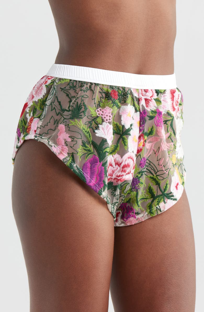 KILO BRAVA Lace Tap Shorts, Alternate, color, Multicolor Floral