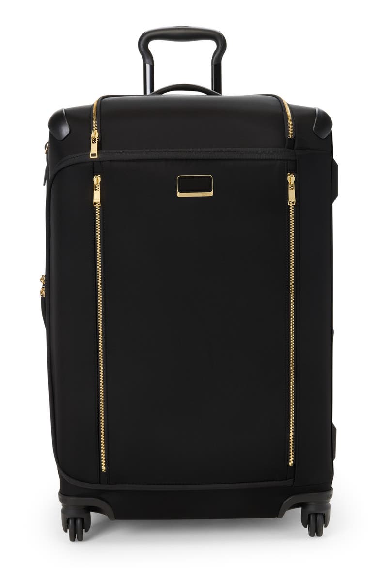 Voyageur Léger Medium Dual Access Expandable Checked Luggage, Main, color, BLACK/ GOLD