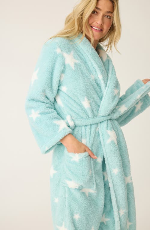 Pj Salvage Let's Get Cozy Plush Robe In Green