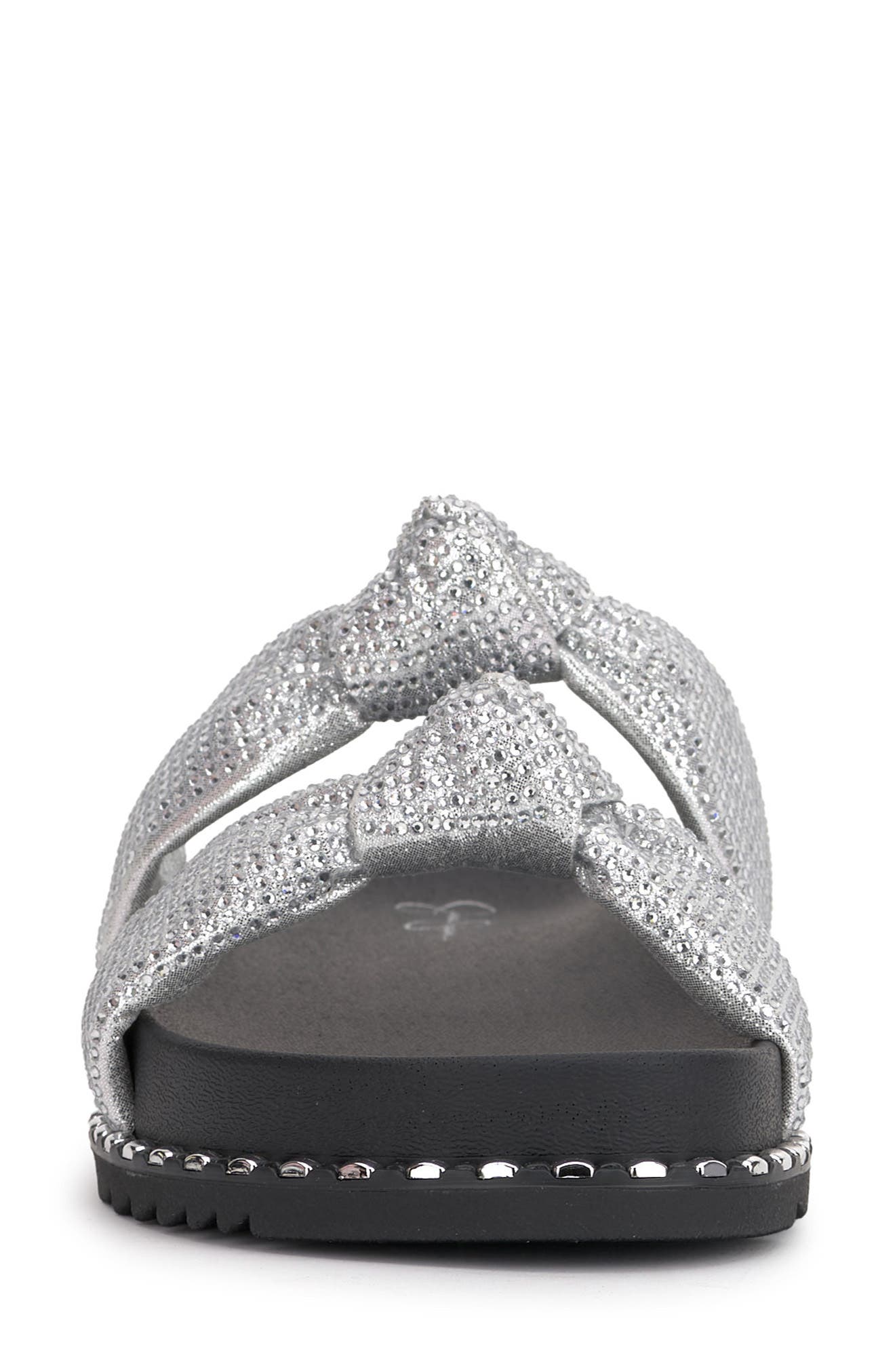 Jessica Simpson Caralyna Platform Slide Sandal, Alternate, color, Silver