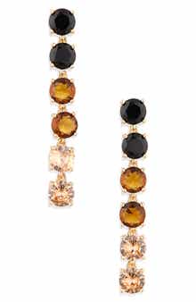 Tasha Ombré Crystal Linear Drop Earrings