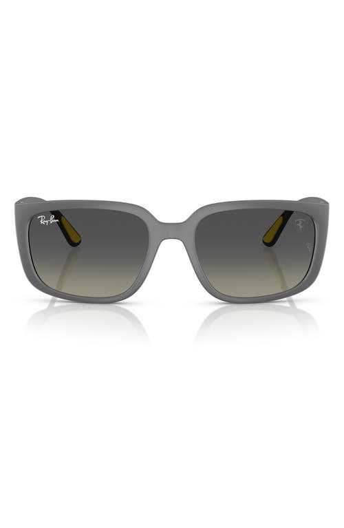 Ray Ban Rb4443m Scuderia Ferrari Collection Sunglasses Matte Grey Frame Grey Lenses 57-19 In Matte Grey