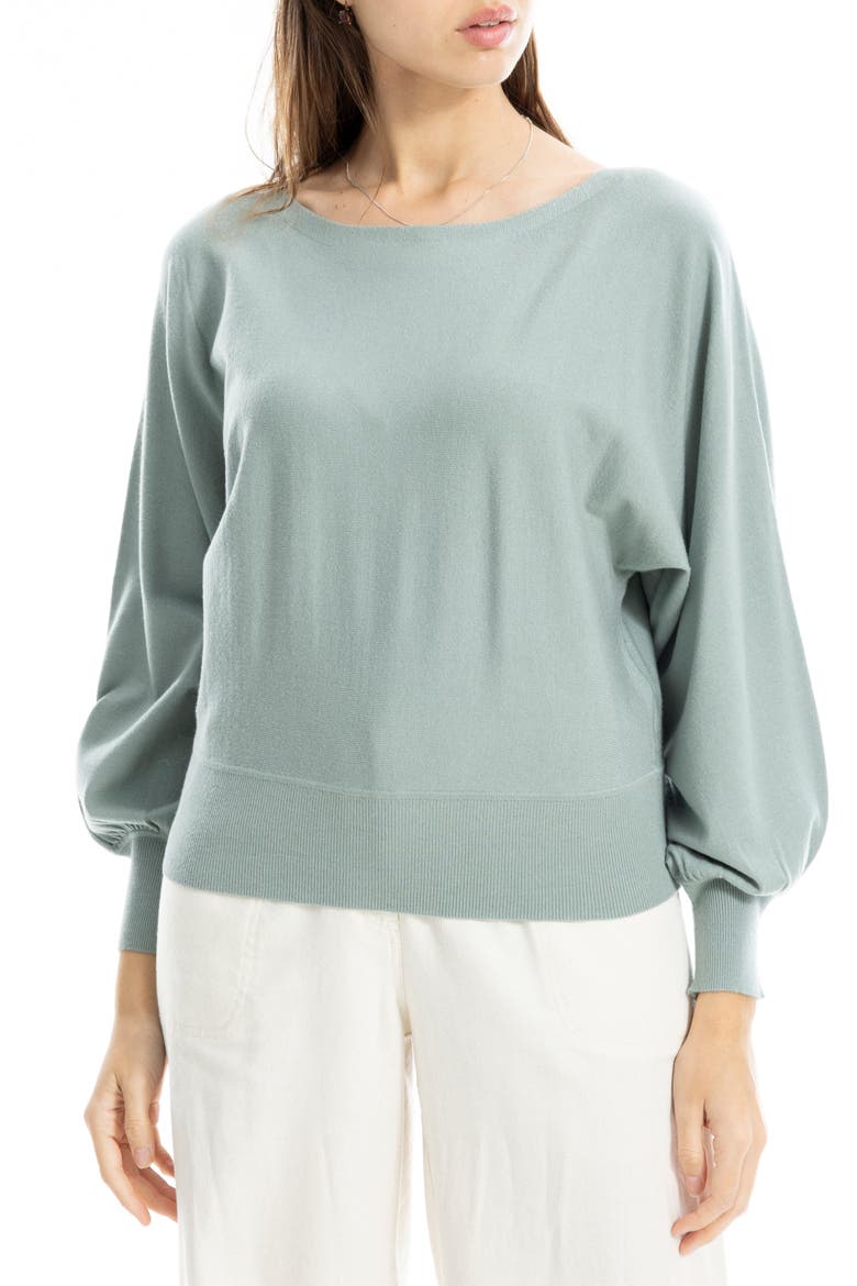 Dolman Sleeve Sweater, Alternate, color, SEAMIST