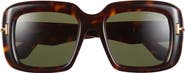 TOM FORD 53mm Square Sunglasses