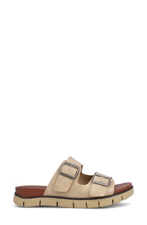 Mia Esei Slide Sandal In Dusty Soft Gold