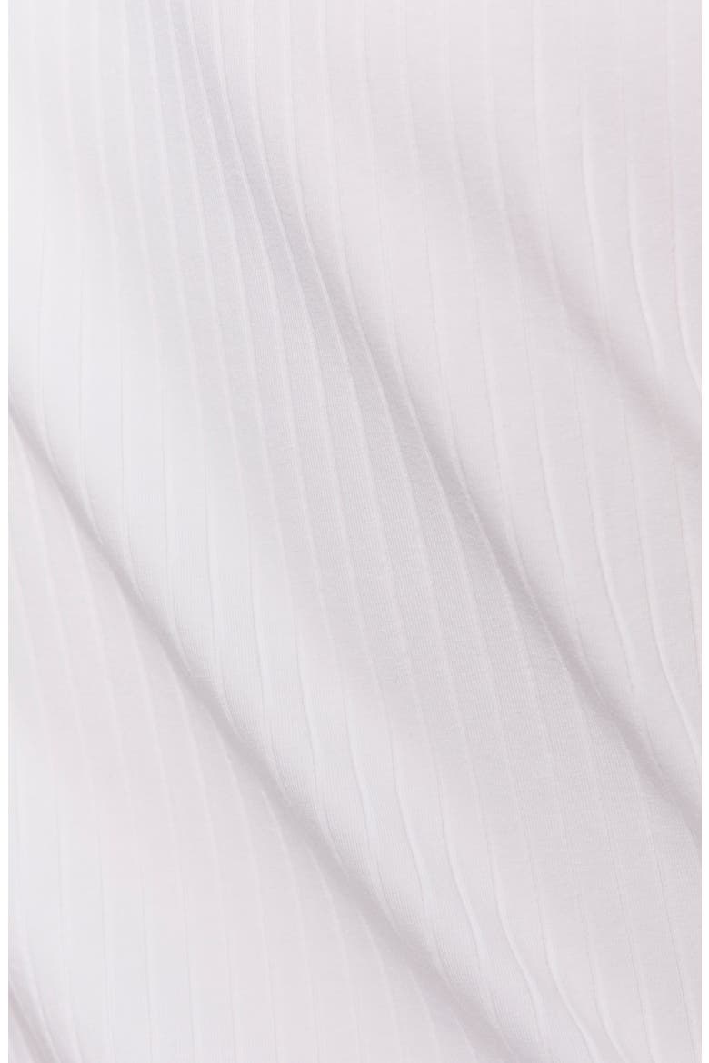 Boat Neck Rib Top, Alternate, color, WHITE