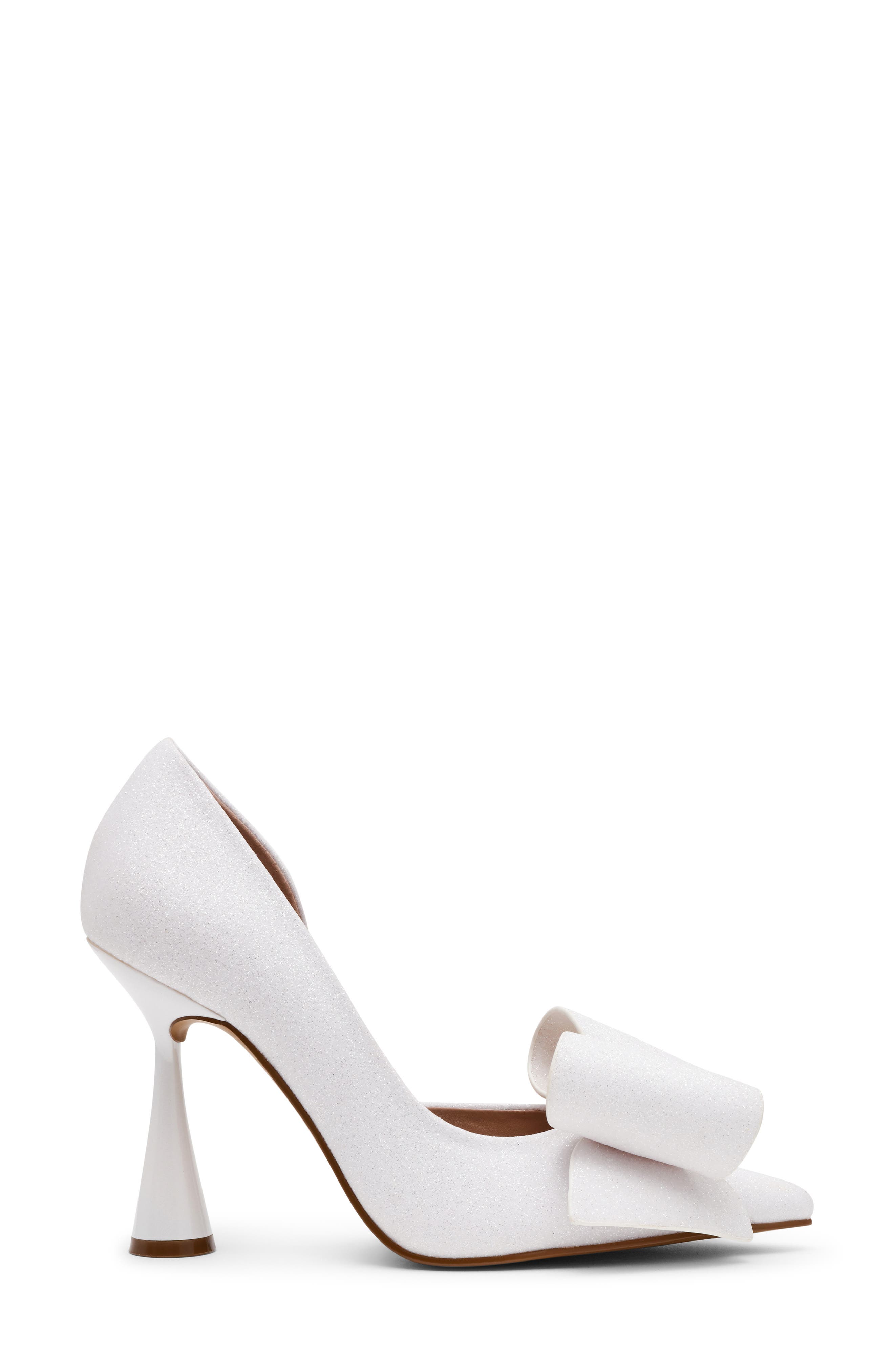 Kyliee Half d'Orsay Pointed Toe Pump, Alternate, color, WHITE