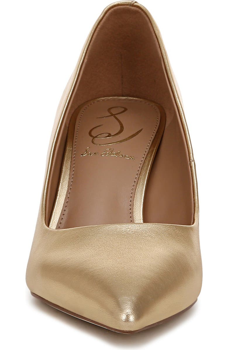 Sam Edelman Vienna Pointed Toe Pump, Alternate, color, Amber Gold