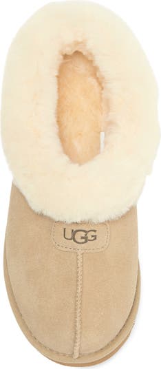 Tazzette Genuine Shearling Collar Slipper