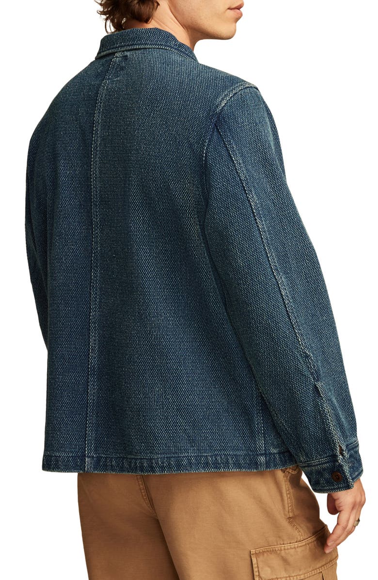 Lucky Brand Indigo Basket Weave Shirt Jacket, Alternate, color, 