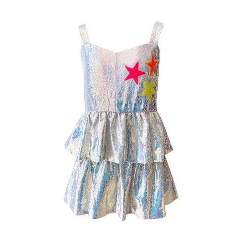 Tiered Stars Sequin Dress