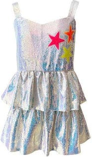 Lola + The Boys Tiered Stars Sequin Dress