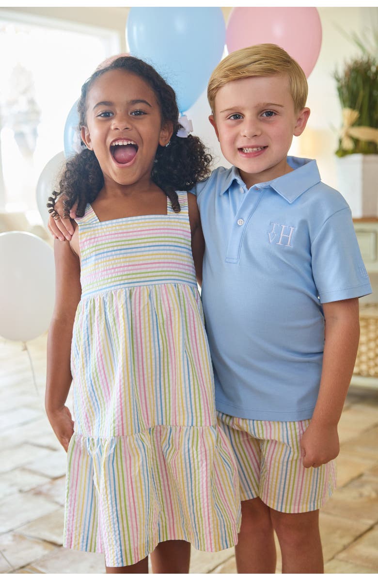 Little English Kids' Georgia Dress, Alternate, color, Rainbow Stripe Seersucker