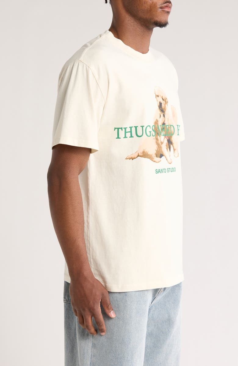SANTO STUDIO Thugs Need Hugs Cotton T-Shirt, Alternate, color, 