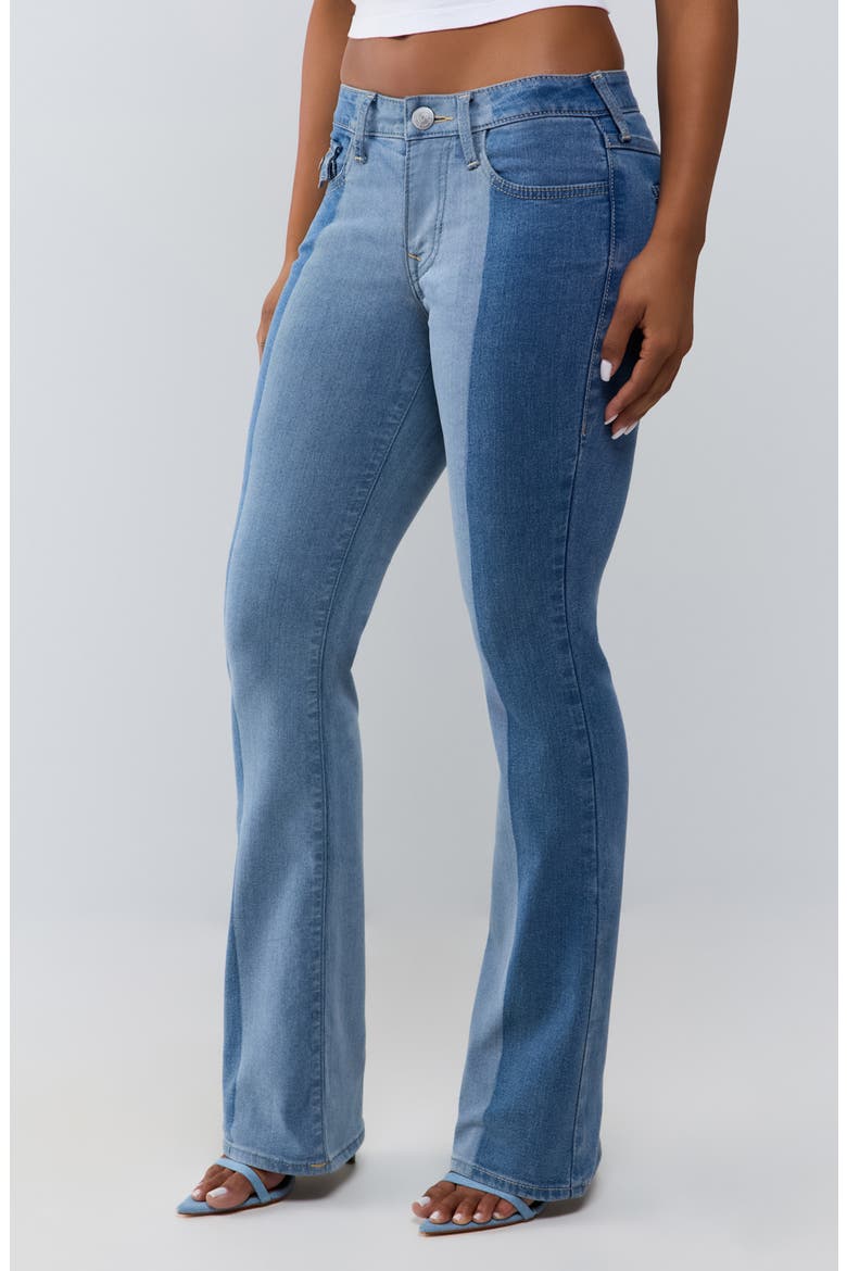 Becca Colorblocked Bootcut Jeans, Alternate, color, COLORBLOCK INDIGO