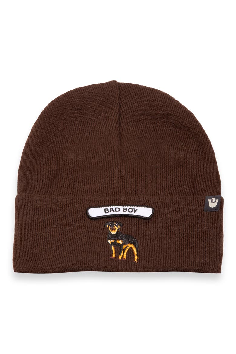 Soft Rock Bad Boy Merino Wool Blend Beanie, Main, color, COFFEE