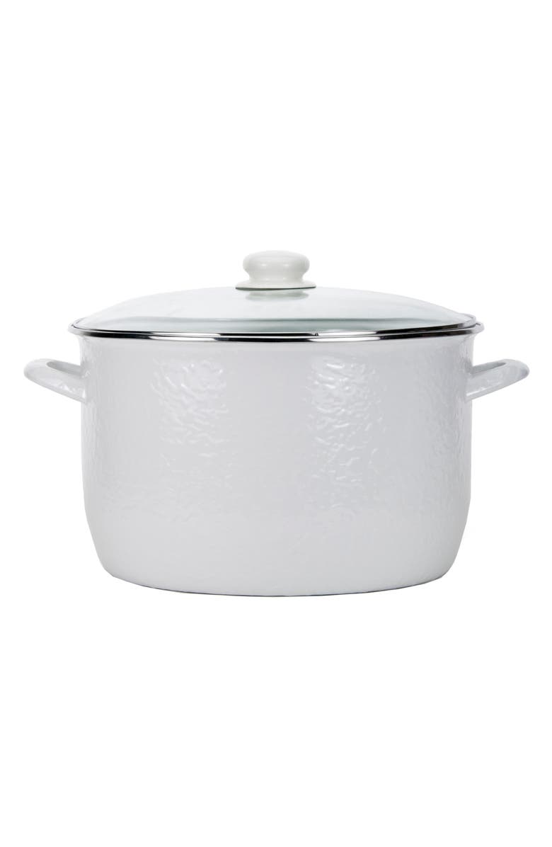 Golden Rabbit Enamelware 18-Quart Stock Pot, Main, color, 