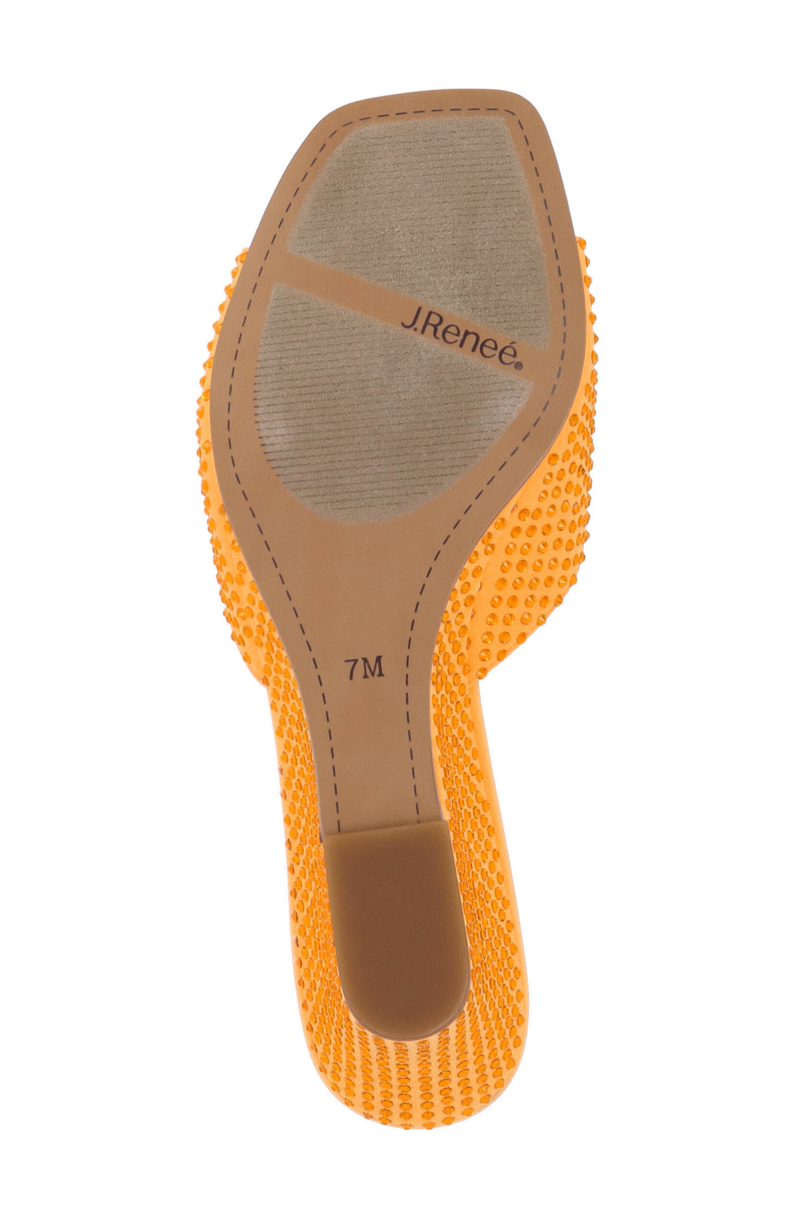 Coralie Wedge Slide Sandal, Alternate, color, TANGERINE