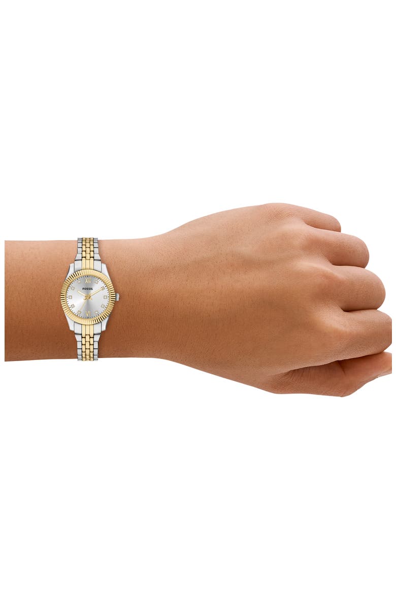Scarlette Mini Bracelet Watch, 20mm, Alternate, color, TWO TONE