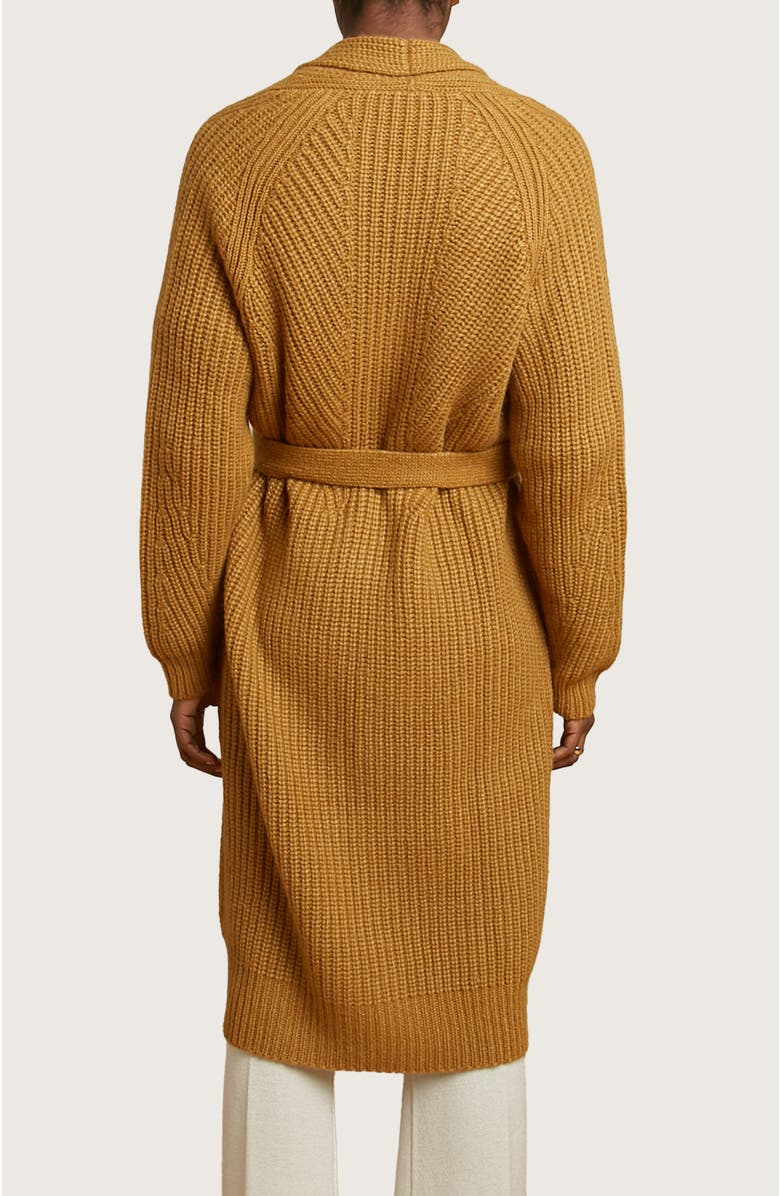 oyun Erte Long Cardigan, Alternate, color, Golden