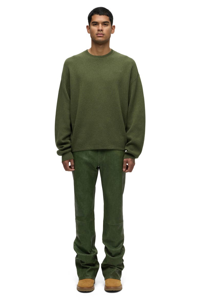 Cotton & Cashmere Crewneck Sweater, Alternate, color, RICH PINE