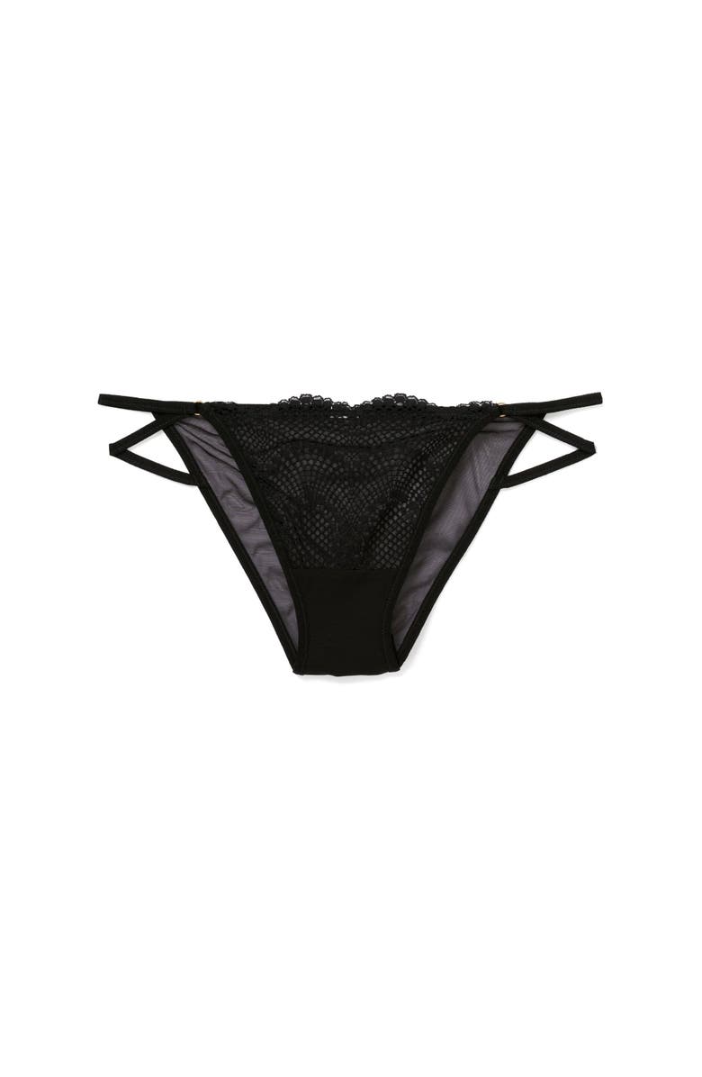 Adore Me Margaritte Bikini Panties, Alternate, color, Black