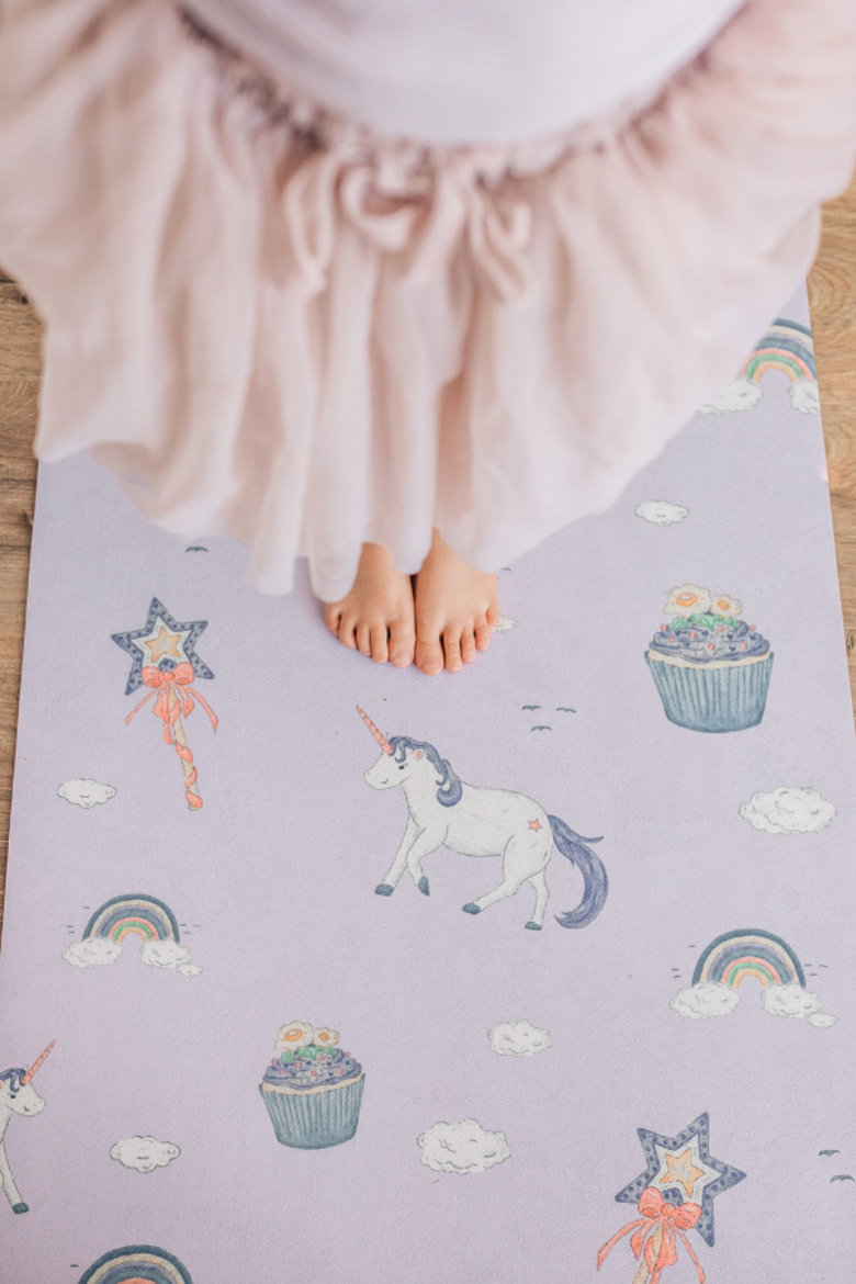 Kids Yoga Mat, Alternate, color, Enchanted Print